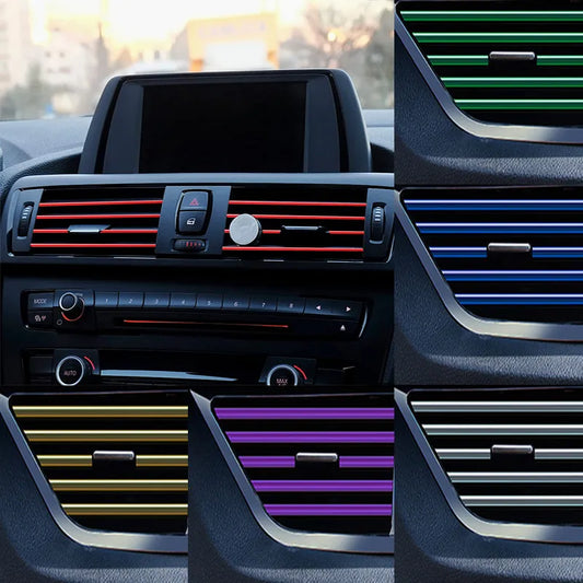 Car Air Outlet Chrome-Plated Decorative Strip PVC