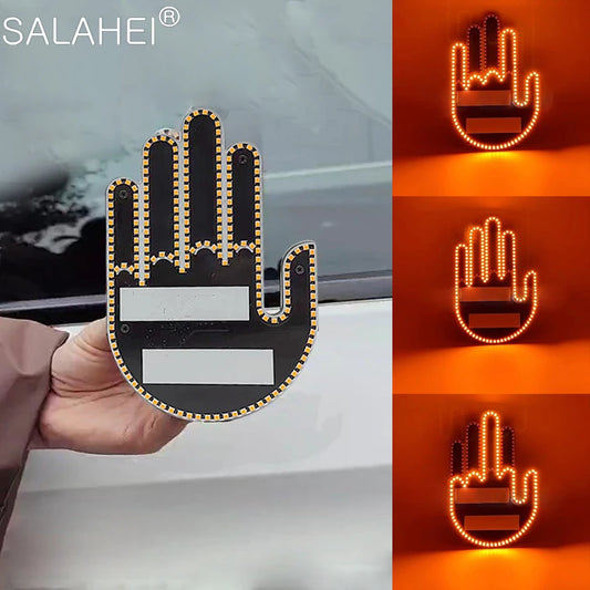 Rear Windshield LED Hand Gesture Sign